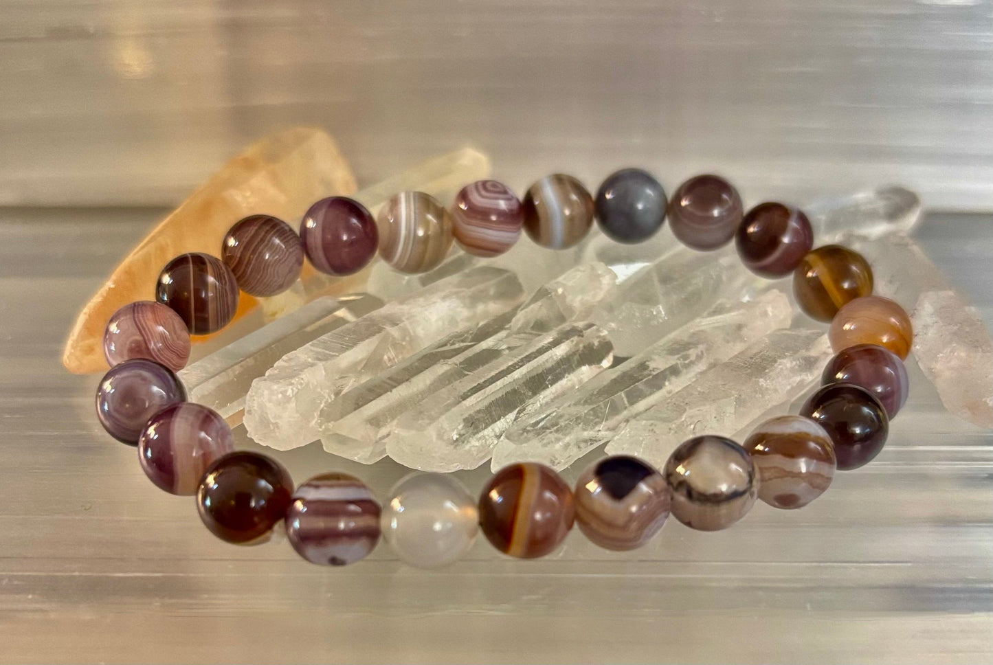 Botswana Agate Bracelet – Emotional Balance & Gentle Strength