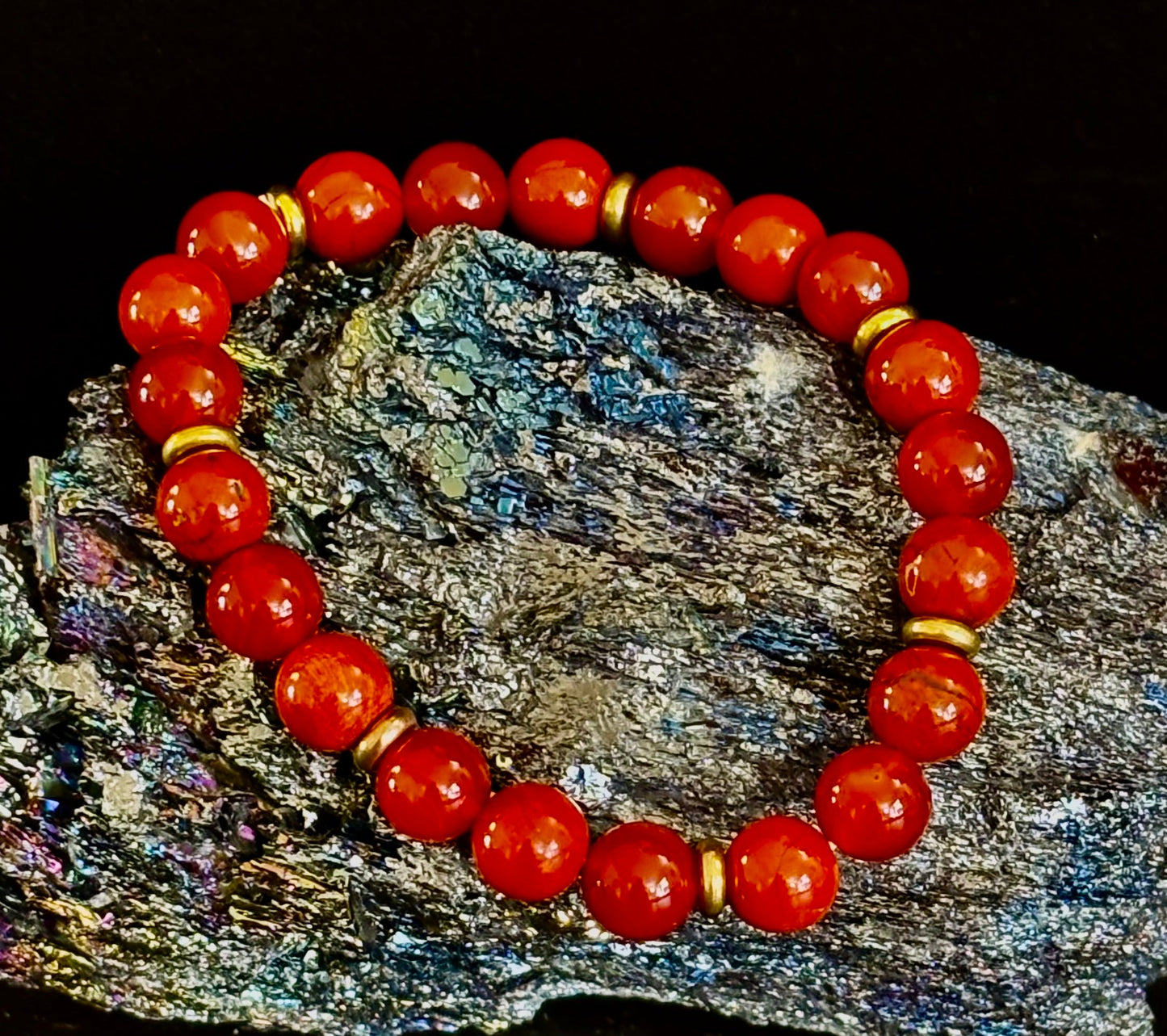 Carnelian & Red Jasper Empowerment Bracelet – Self-Confidence & Success