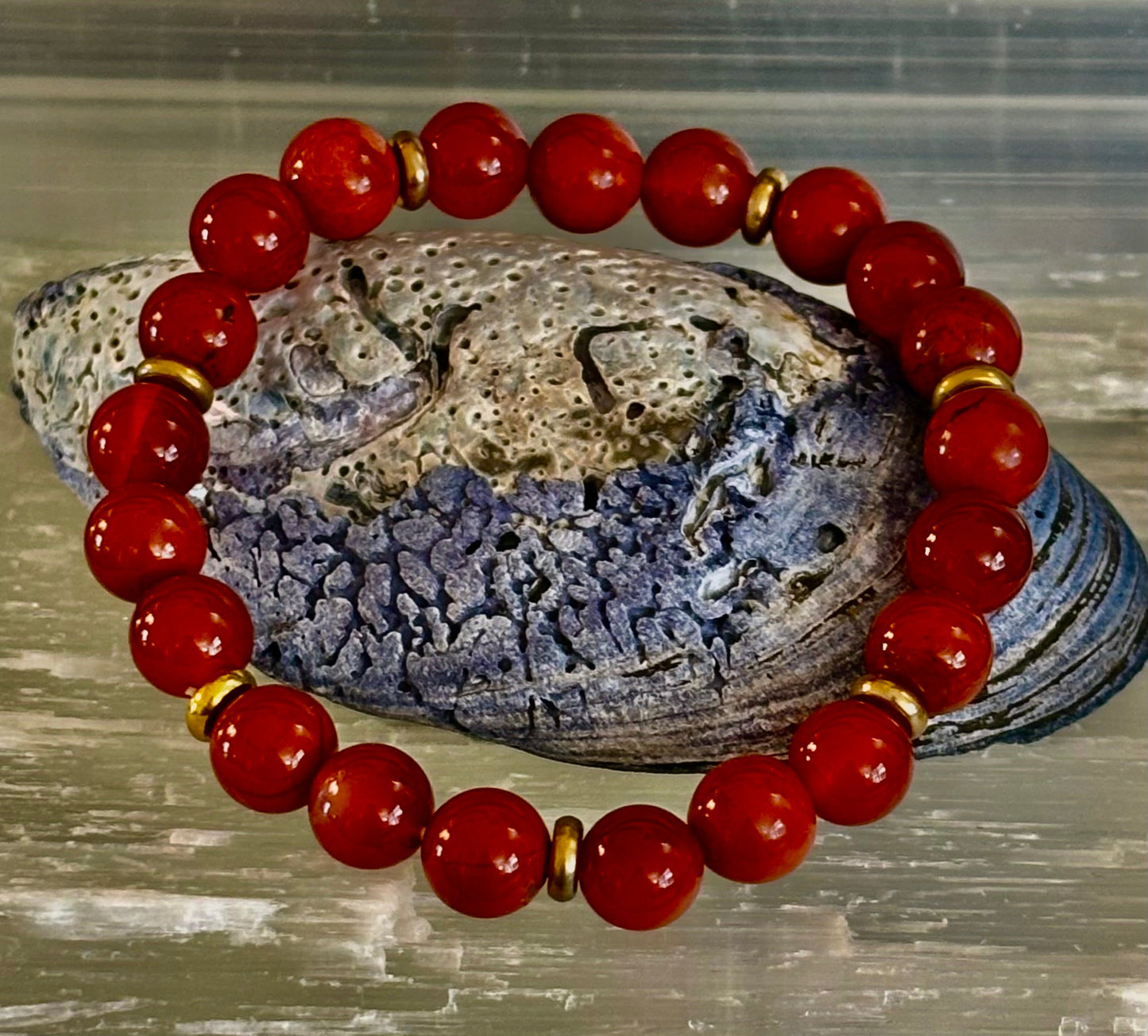 Carnelian & Red Jasper Empowerment Bracelet – Self-Confidence & Success