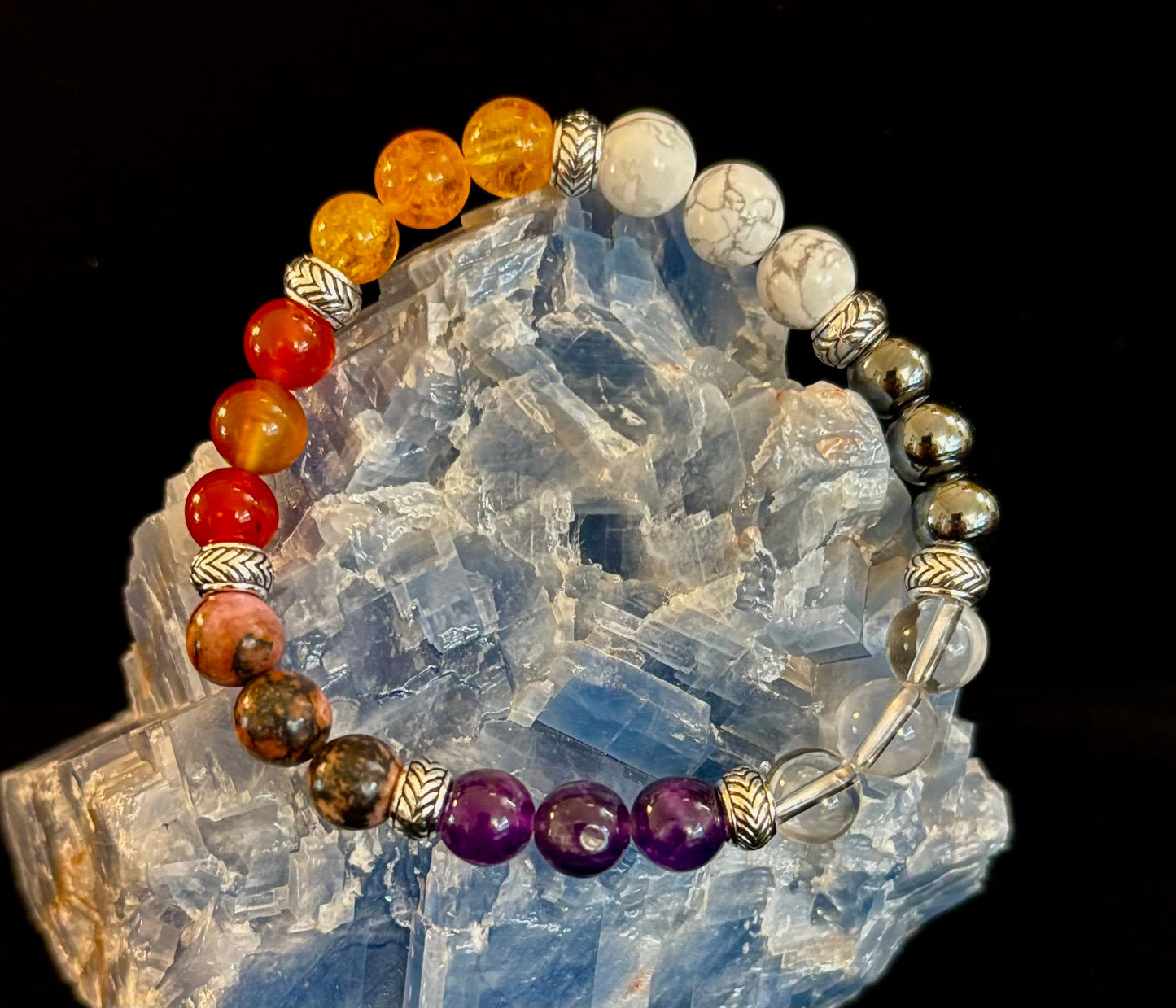 Menopause Relief & Support Bracelet – 8mm Natural Gemstones for Balance & Wellness