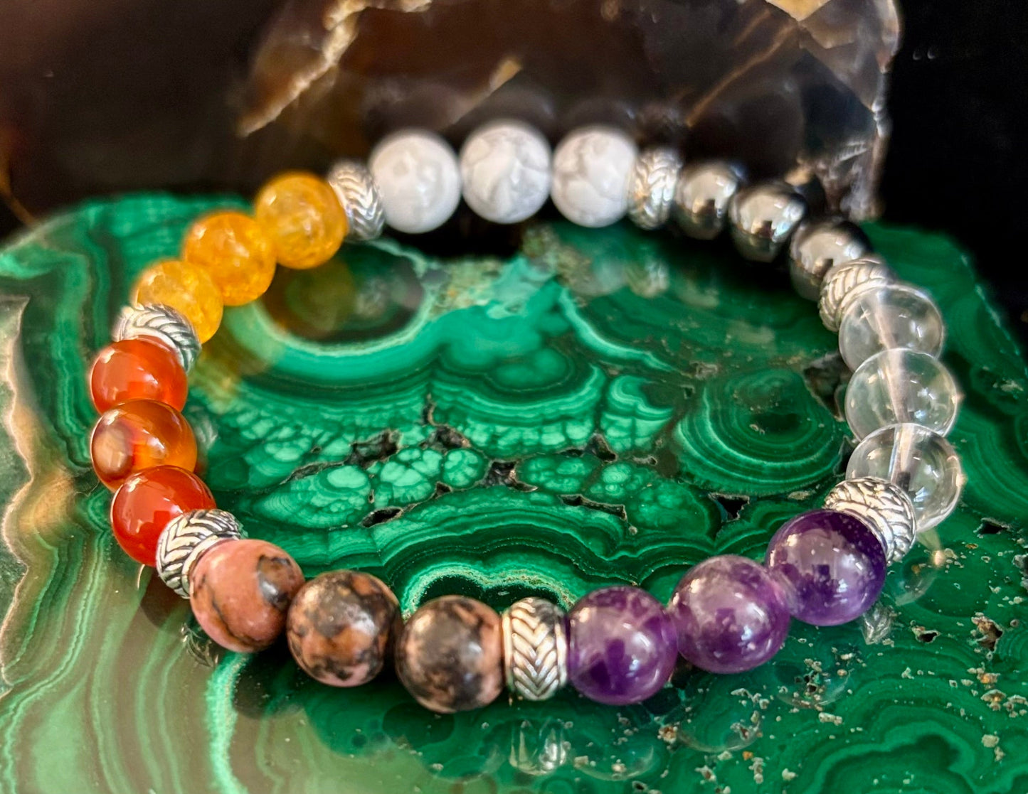 Menopause Relief & Support Bracelet – 8mm Natural Gemstones for Balance & Wellness