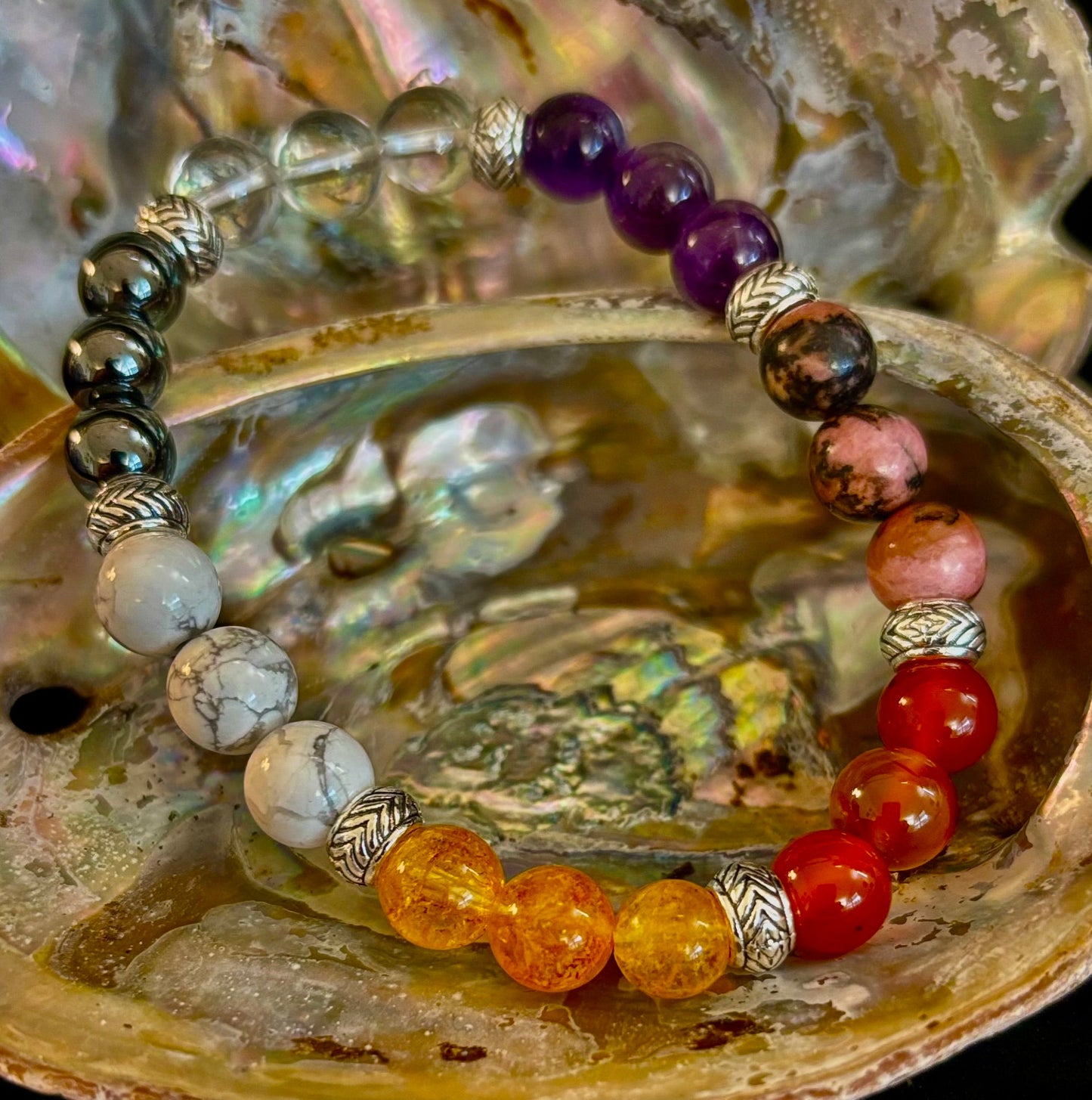 Menopause Relief & Support Bracelet – 8mm Natural Gemstones for Balance & Wellness