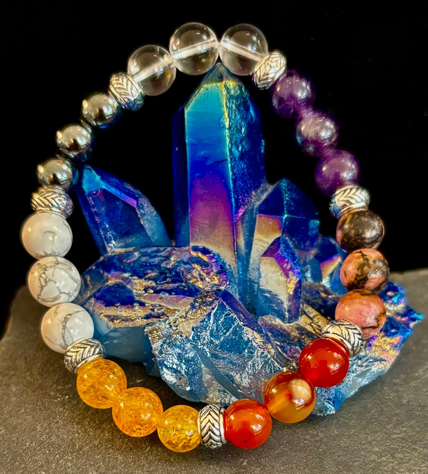 Menopause Relief & Support Bracelet – 8mm Natural Gemstones for Balance & Wellness