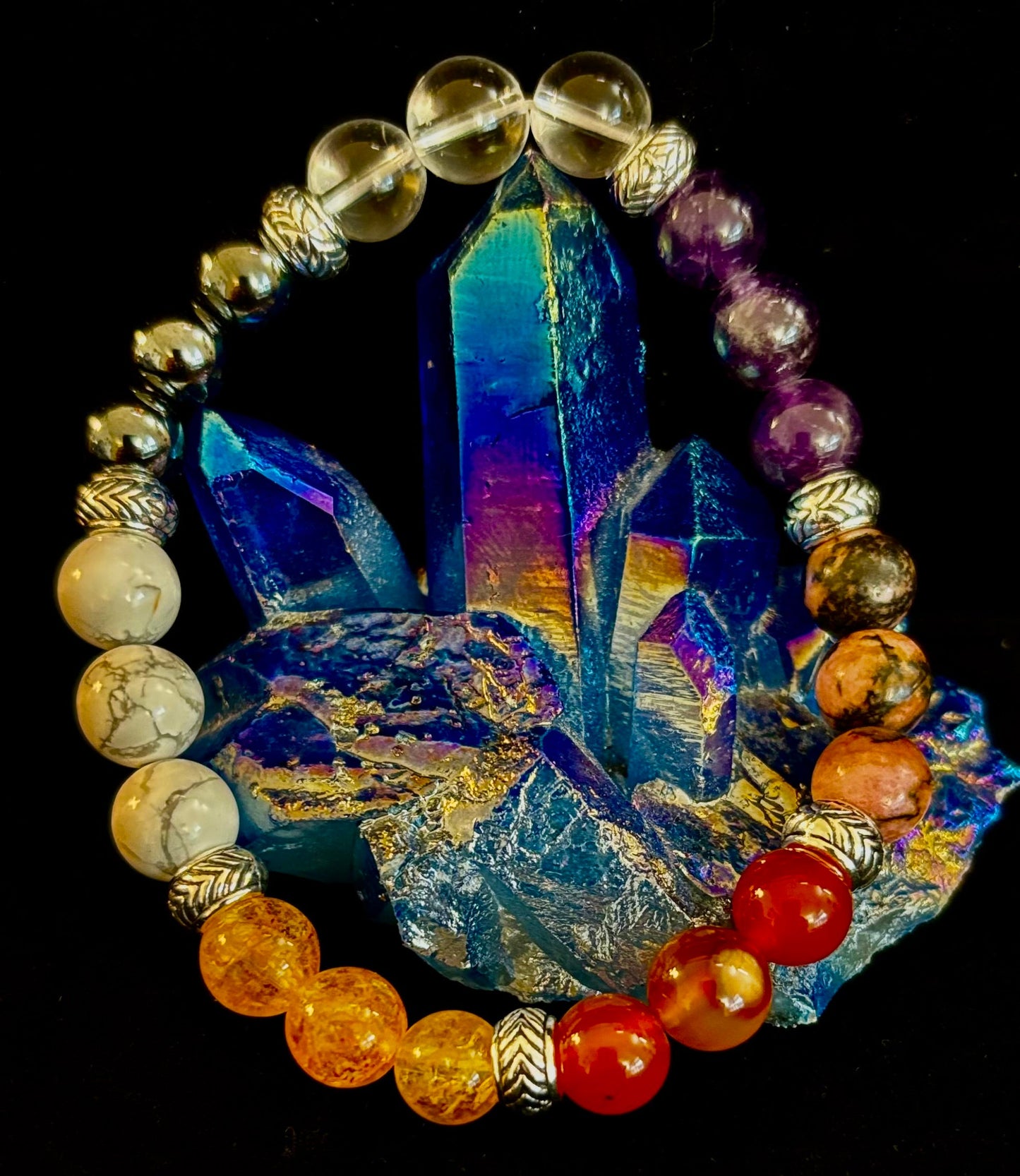 Menopause Relief & Support Bracelet – 8mm Natural Gemstones for Balance & Wellness