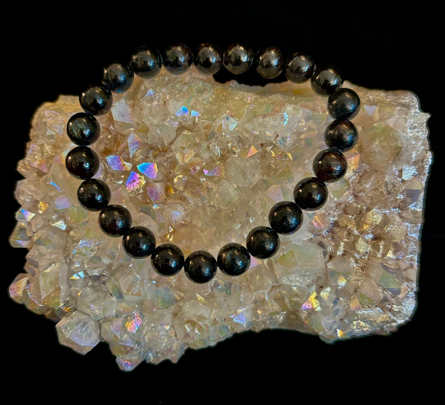 Awaken Inner Power with Natural Astrophyllite (Arfvedsonite) Bracelet