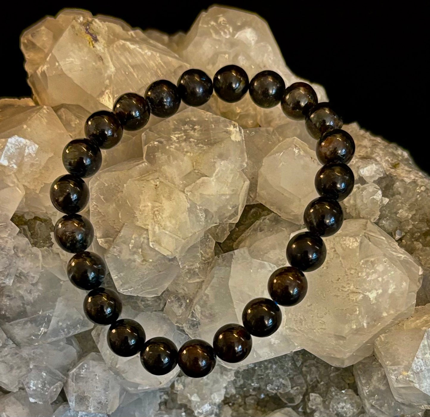 Awaken Inner Power with Natural Astrophyllite (Arfvedsonite) Bracelet
