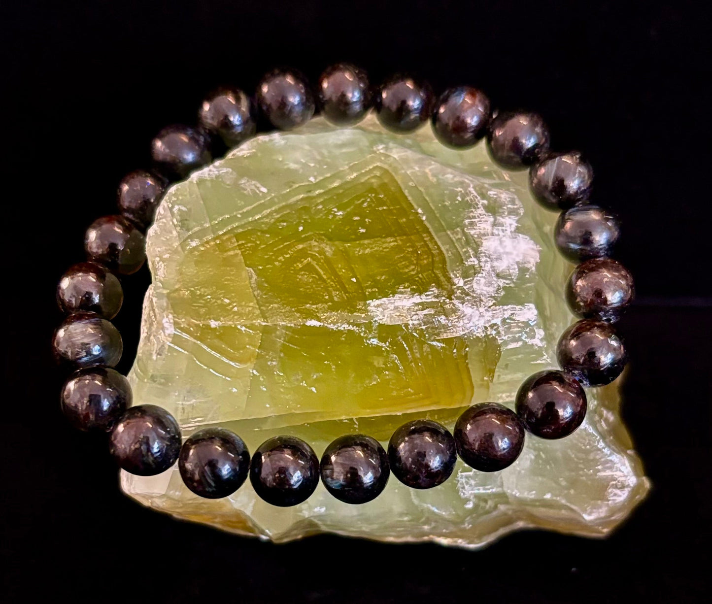 Awaken Inner Power with Natural Astrophyllite (Arfvedsonite) Bracelet