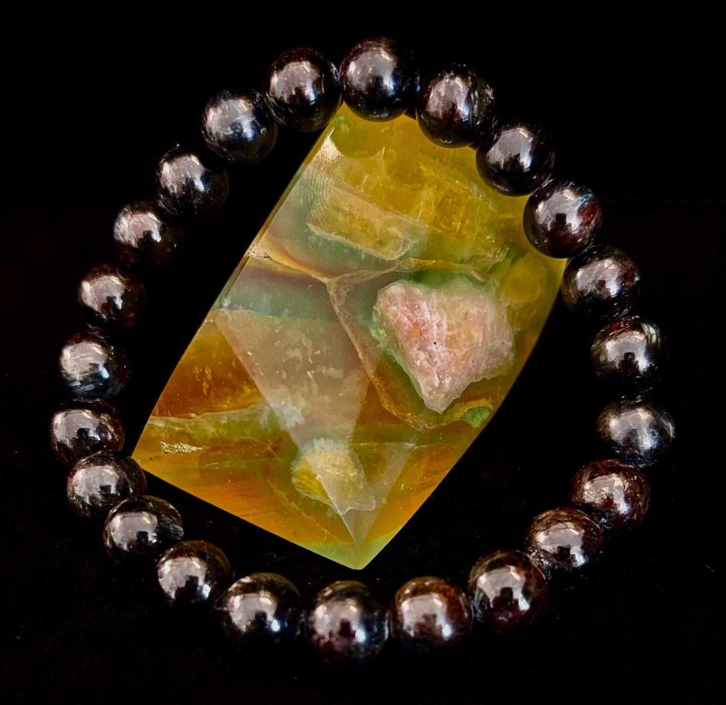 Awaken Inner Power with Natural Astrophyllite (Arfvedsonite) Bracelet