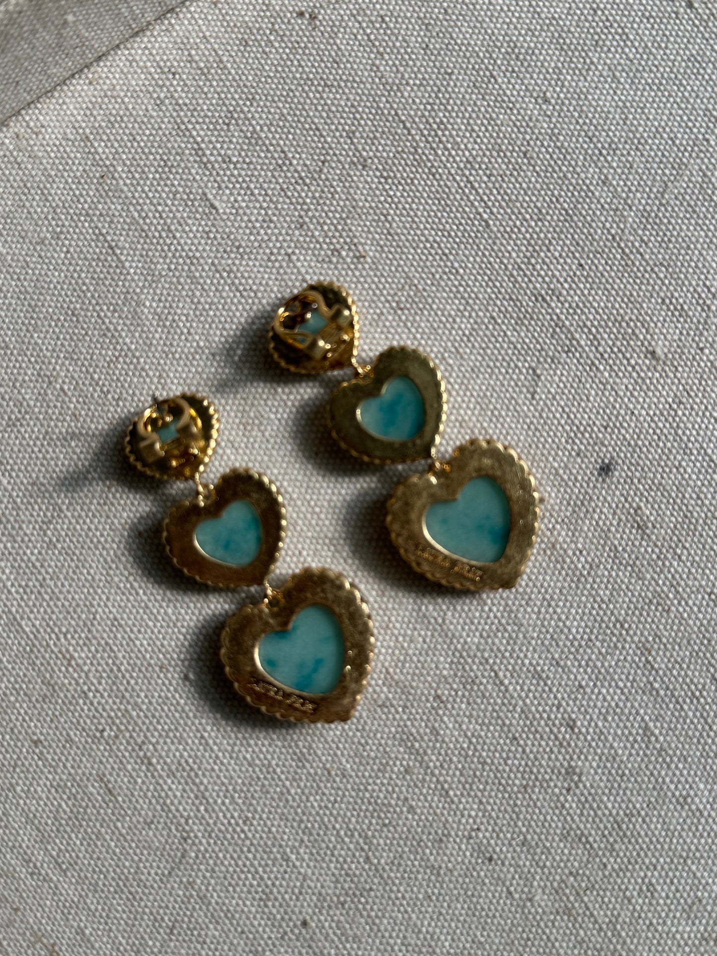 Sloan Triple Heart Earrings Four Colors Available