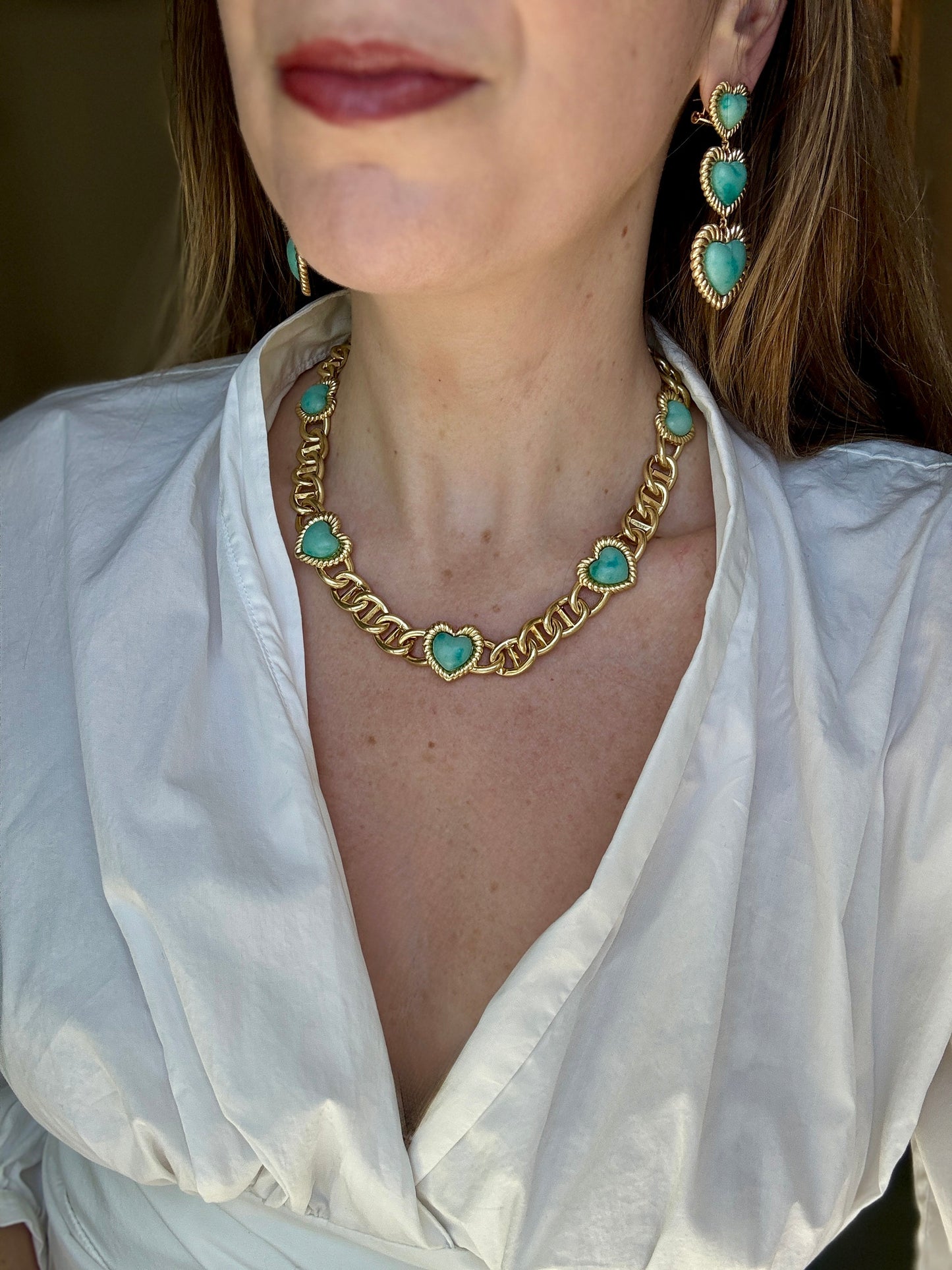 Sloan Heart Necklace Four Colors Available