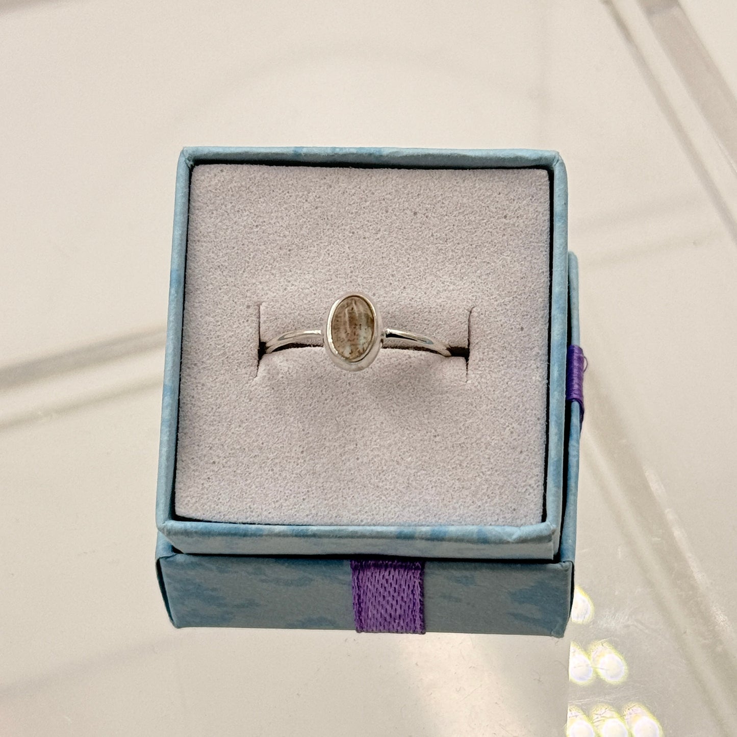 Dainty Labradorite Ring