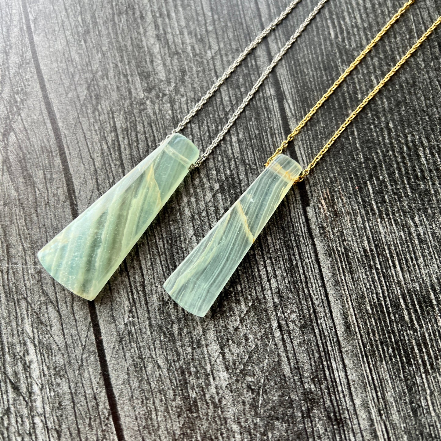 Lemurian Calcite Necklace
