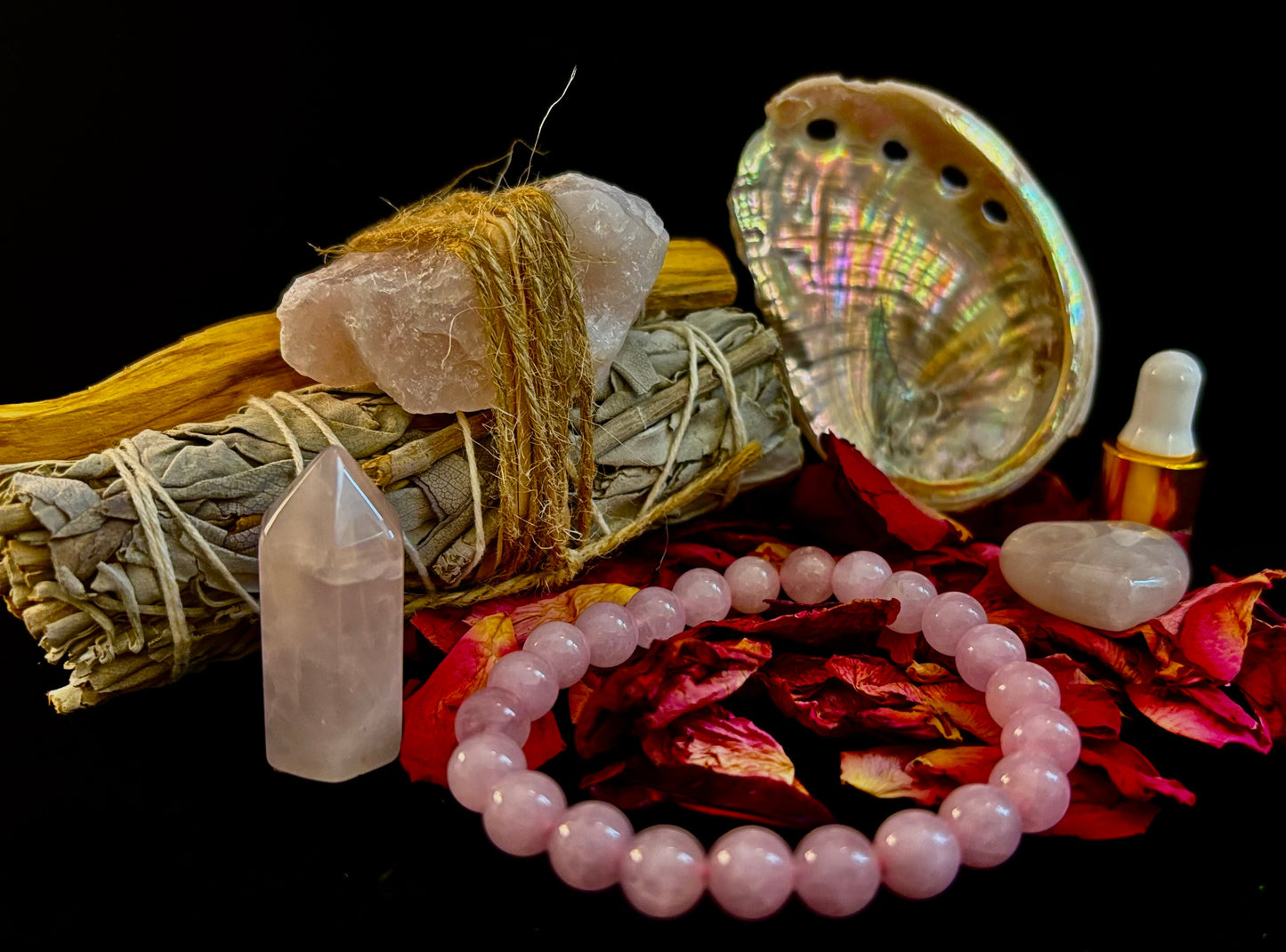 🌹Attracting Love Rose Quartz Gift Box – Heart Healing & Romance Set🌹