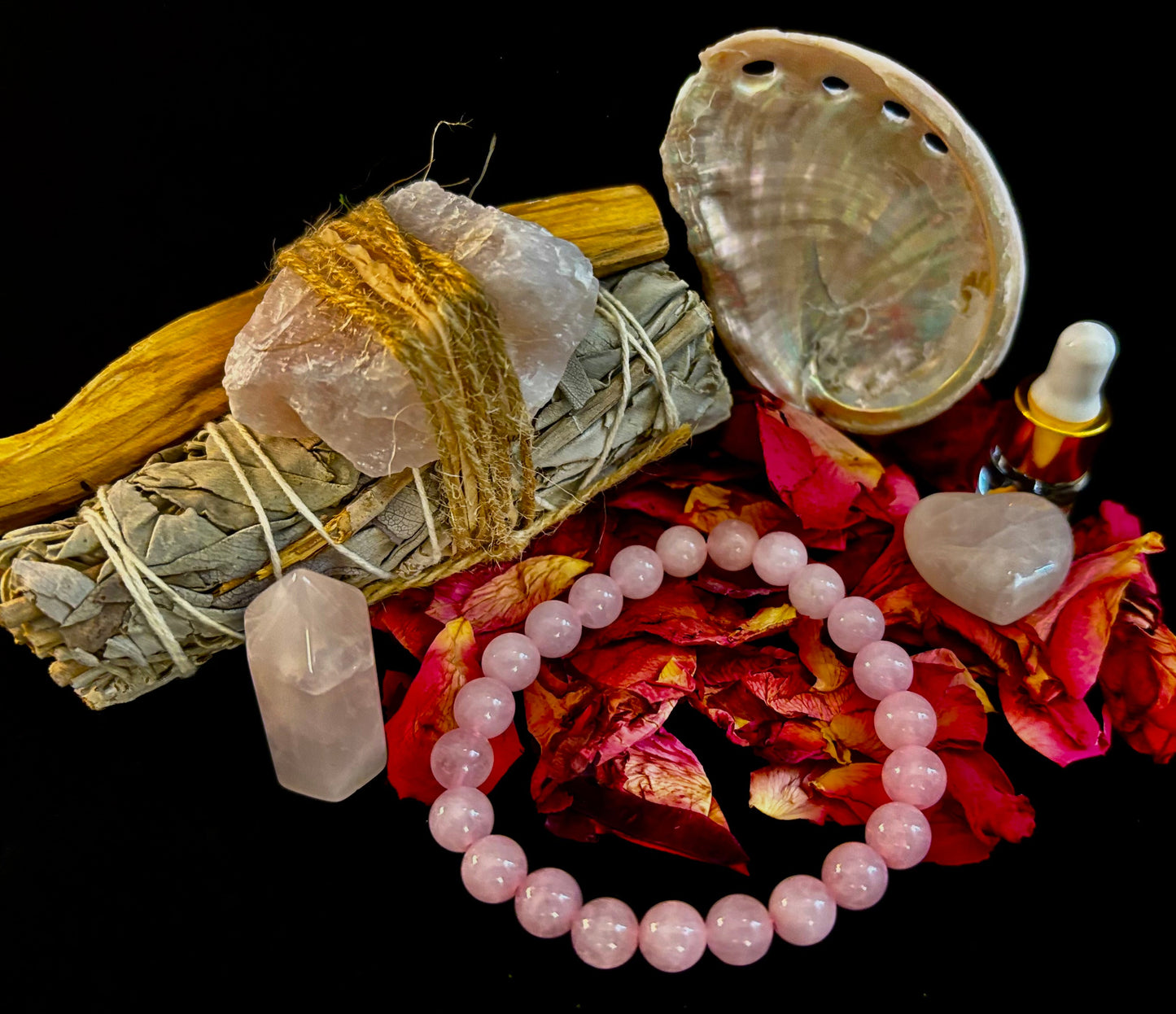 🌹Attracting Love Rose Quartz Gift Box – Heart Healing & Romance Set🌹