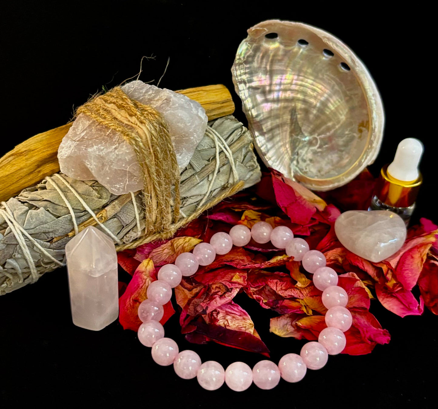 🌹Attracting Love Rose Quartz Gift Box – Heart Healing & Romance Set🌹