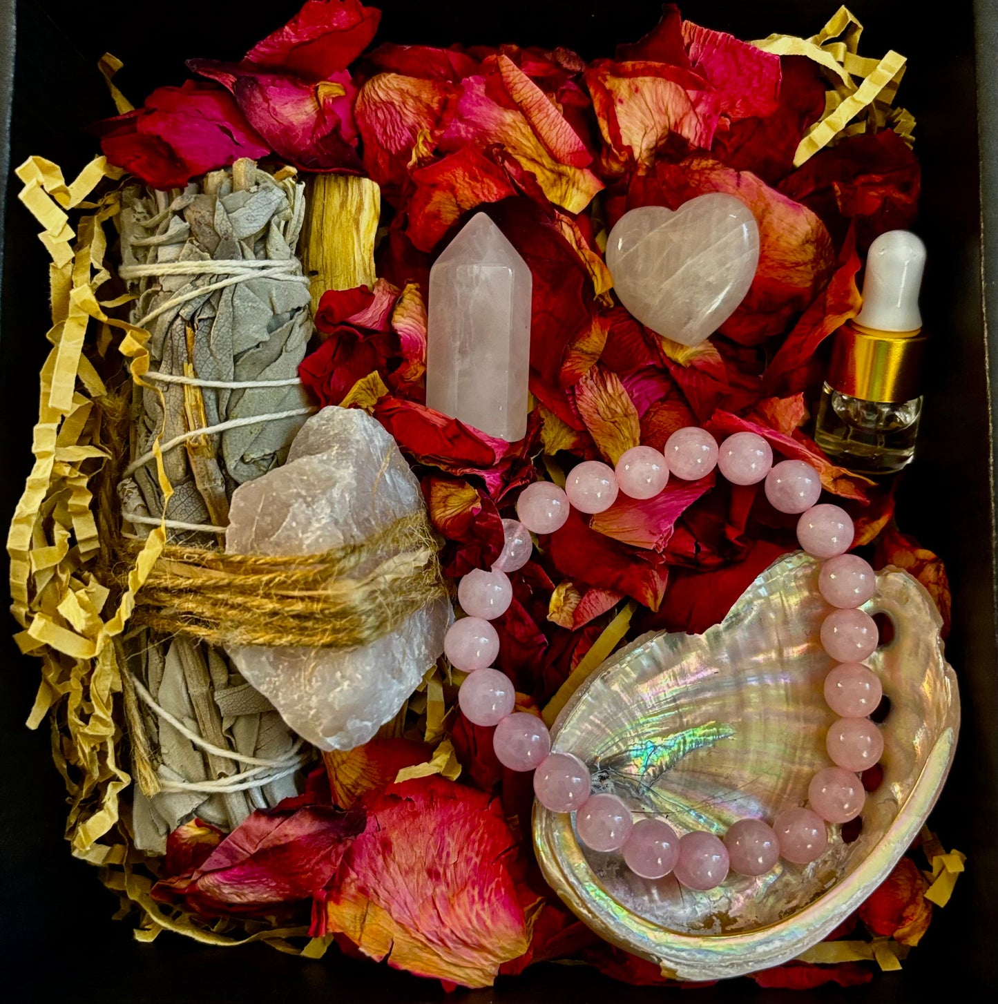 🌹Attracting Love Rose Quartz Gift Box – Heart Healing & Romance Set🌹