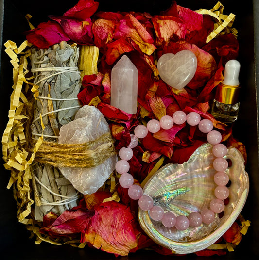🌹Attracting Love Rose Quartz Gift Box – Heart Healing & Romance Set🌹