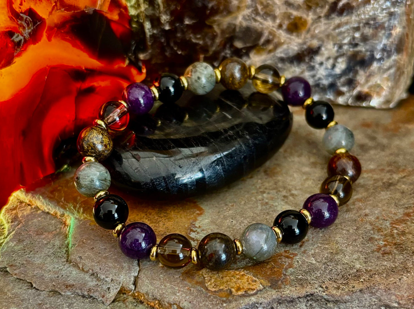Mystic Energy Natural Stone Bracelet (Small to Medium Wrists)