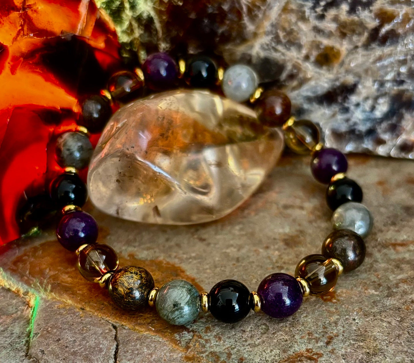 Mystic Energy Natural Stone Bracelet (Small to Medium Wrists)
