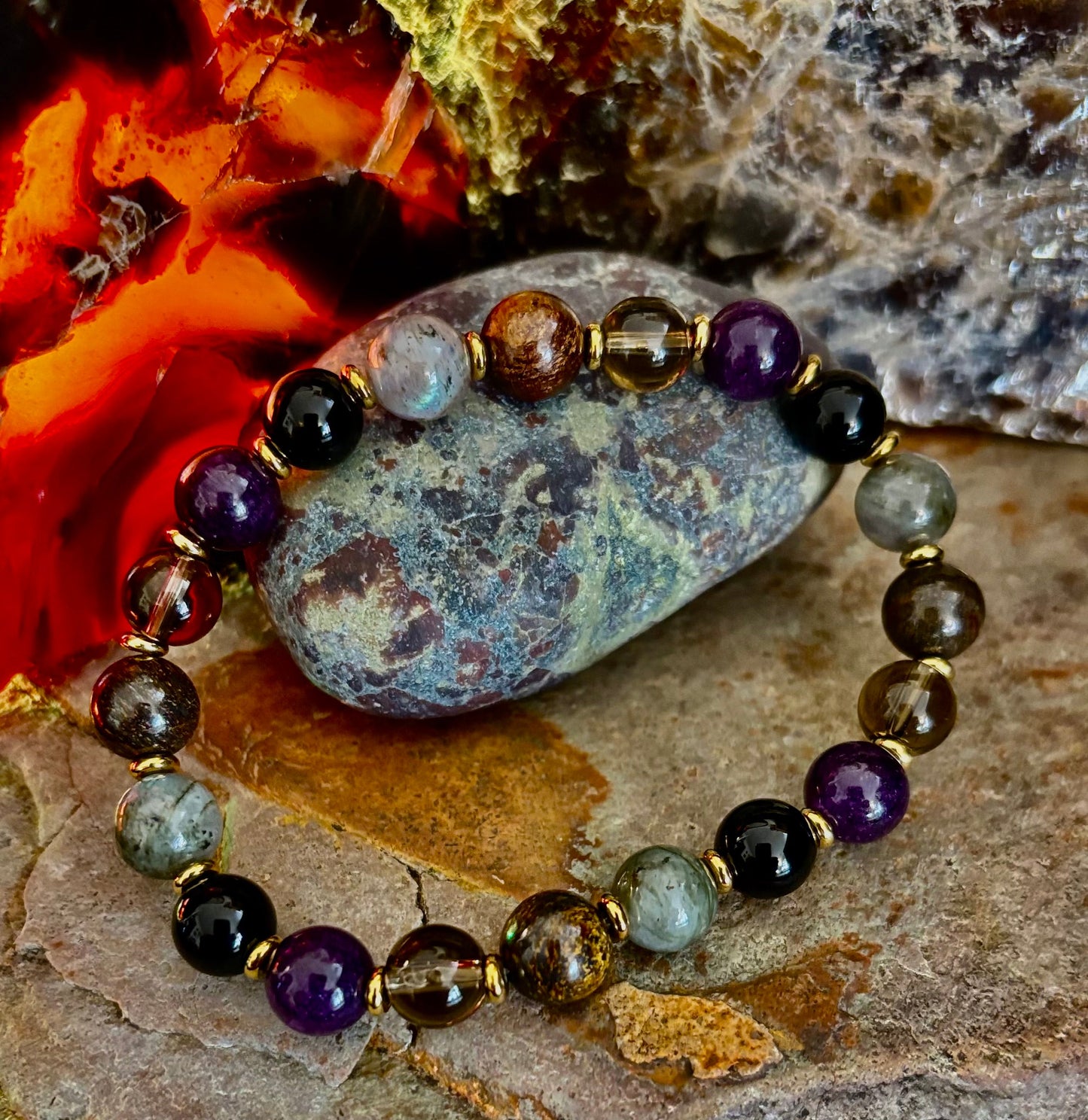 Mystic Energy Natural Stone Bracelet (Small to Medium Wrists)