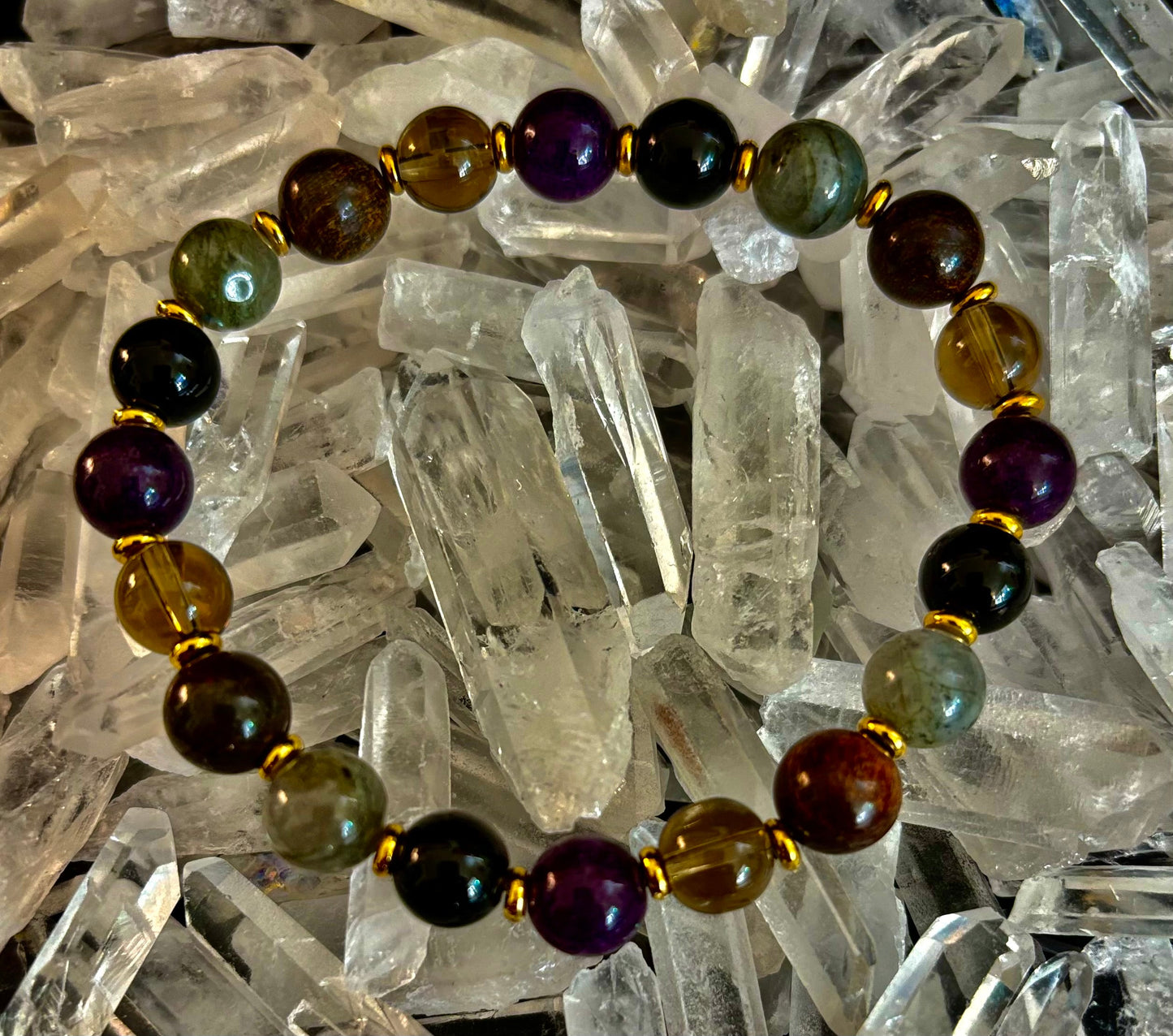 Mystic Energy Natural Stone Bracelet (Small to Medium Wrists)