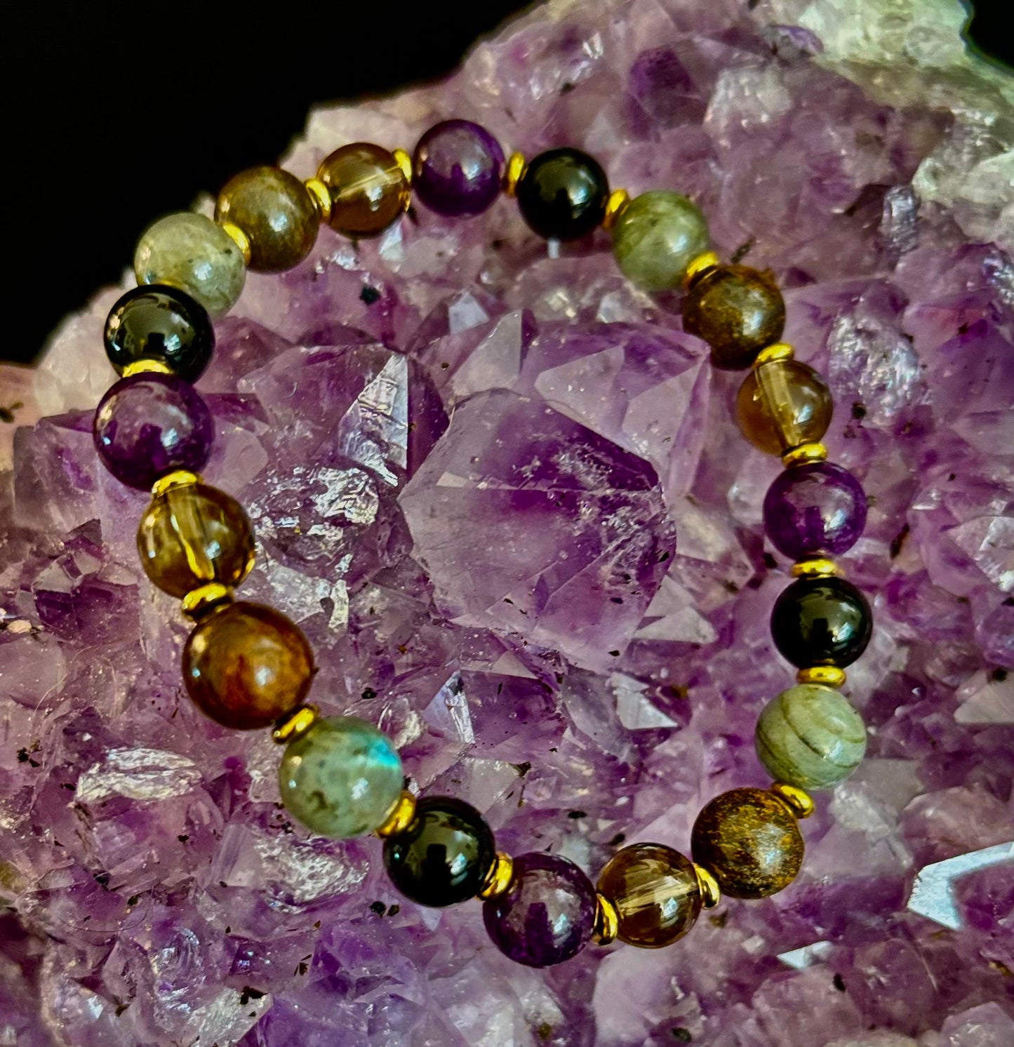 Mystic Energy Natural Stone Bracelet (Small to Medium Wrists)