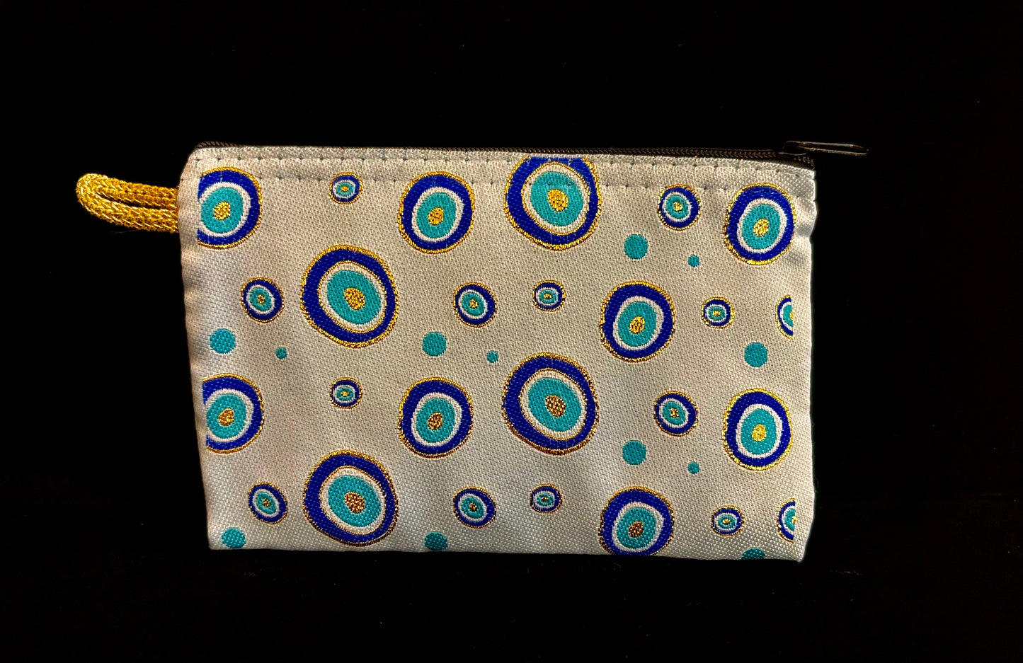 Handmade Turkish Evil Eye Coin Purse | 4x6 Fabric Pouch for Protection & Style