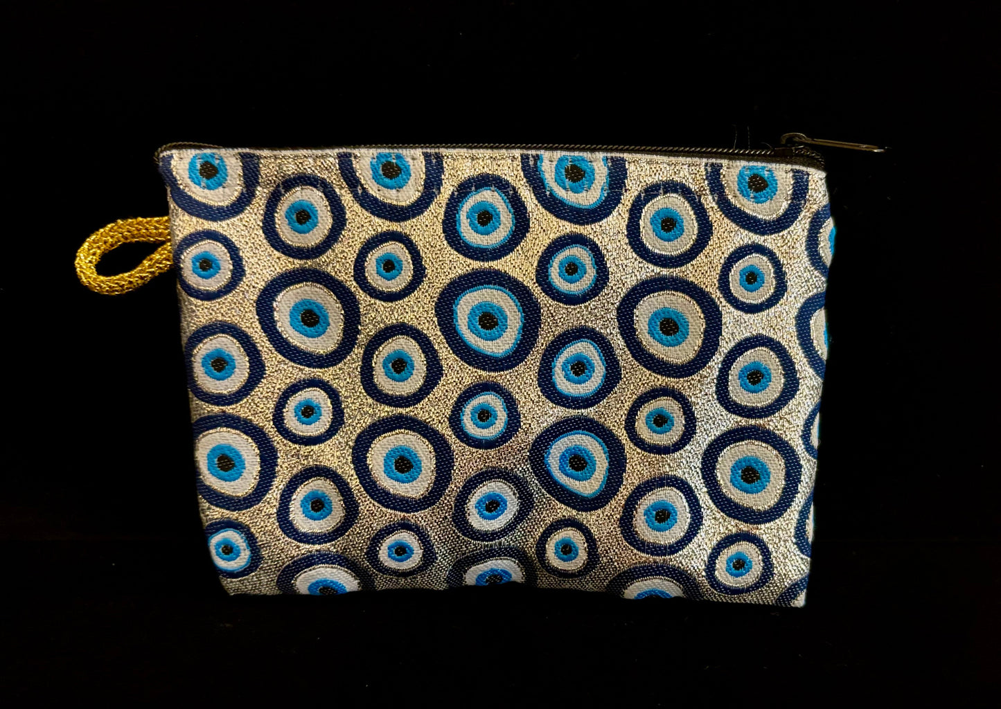 Handmade Turkish Evil Eye Coin Purse | 4x6 Fabric Pouch for Protection & Style