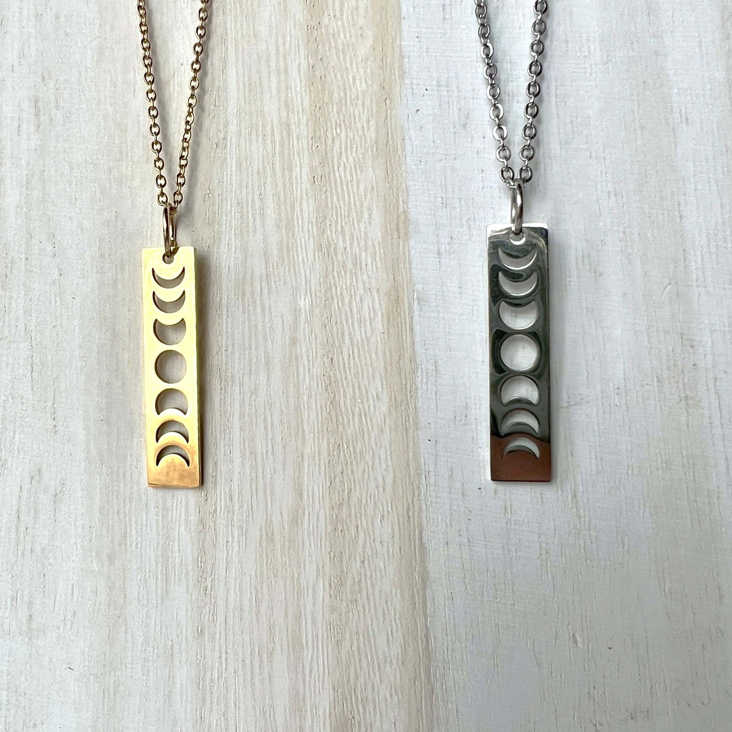 Lunar Journey Moon Phases Necklace