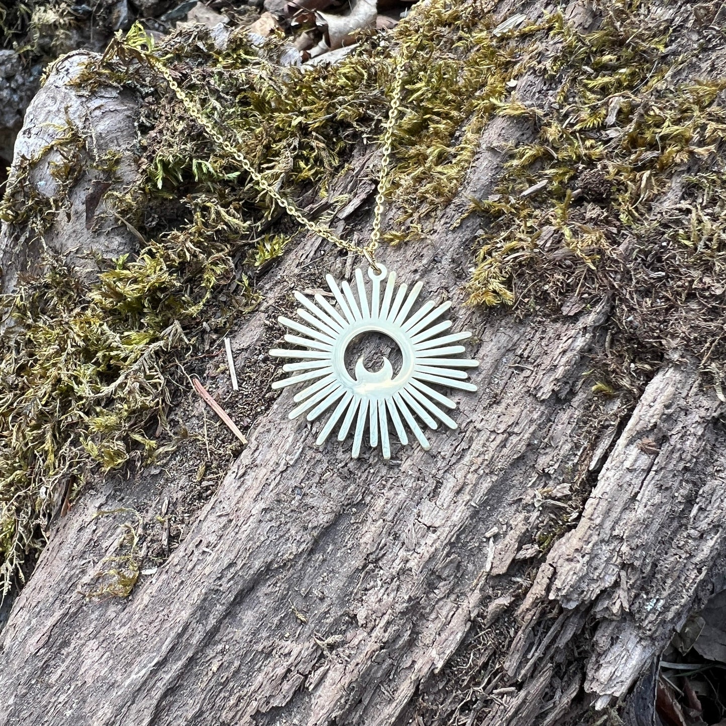 Lunar Nova Celestial Moon Necklace