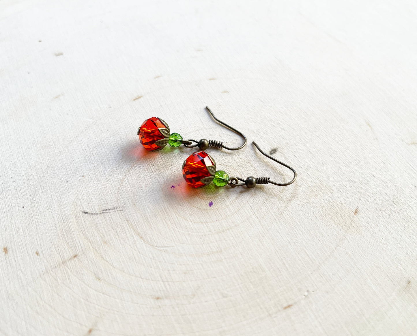 Swarovski Crystal Pumpkin Earrings