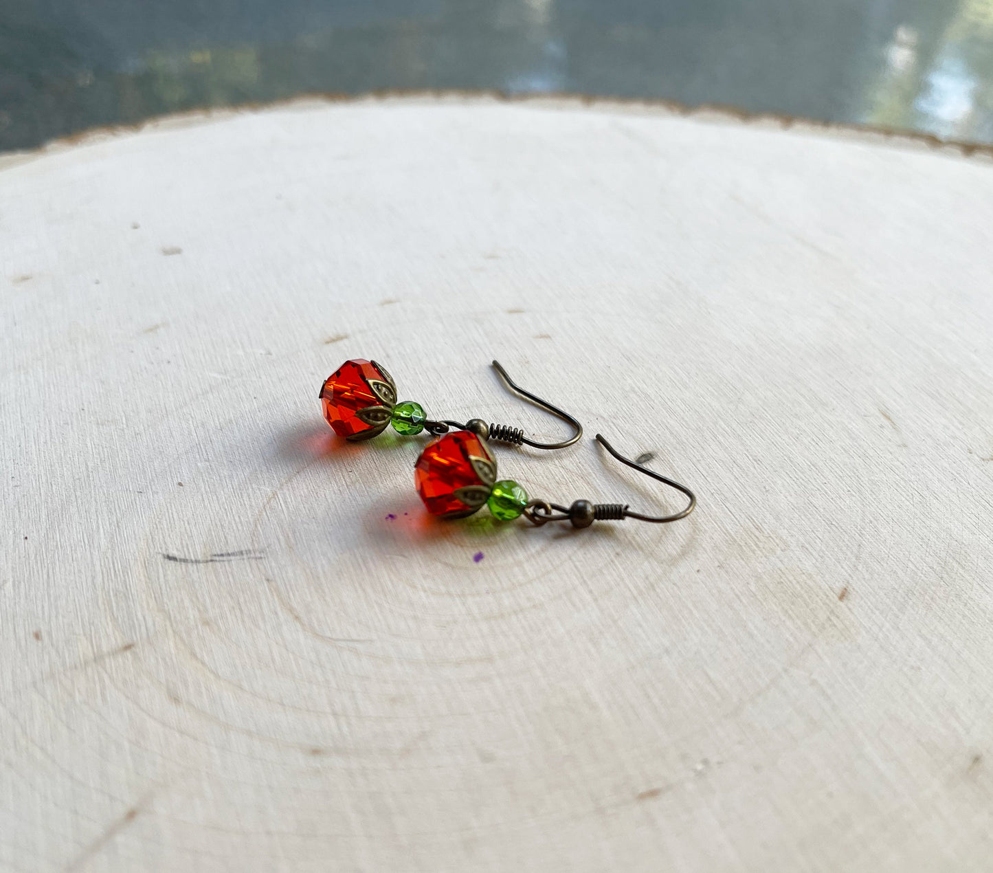 Swarovski Crystal Pumpkin Earrings