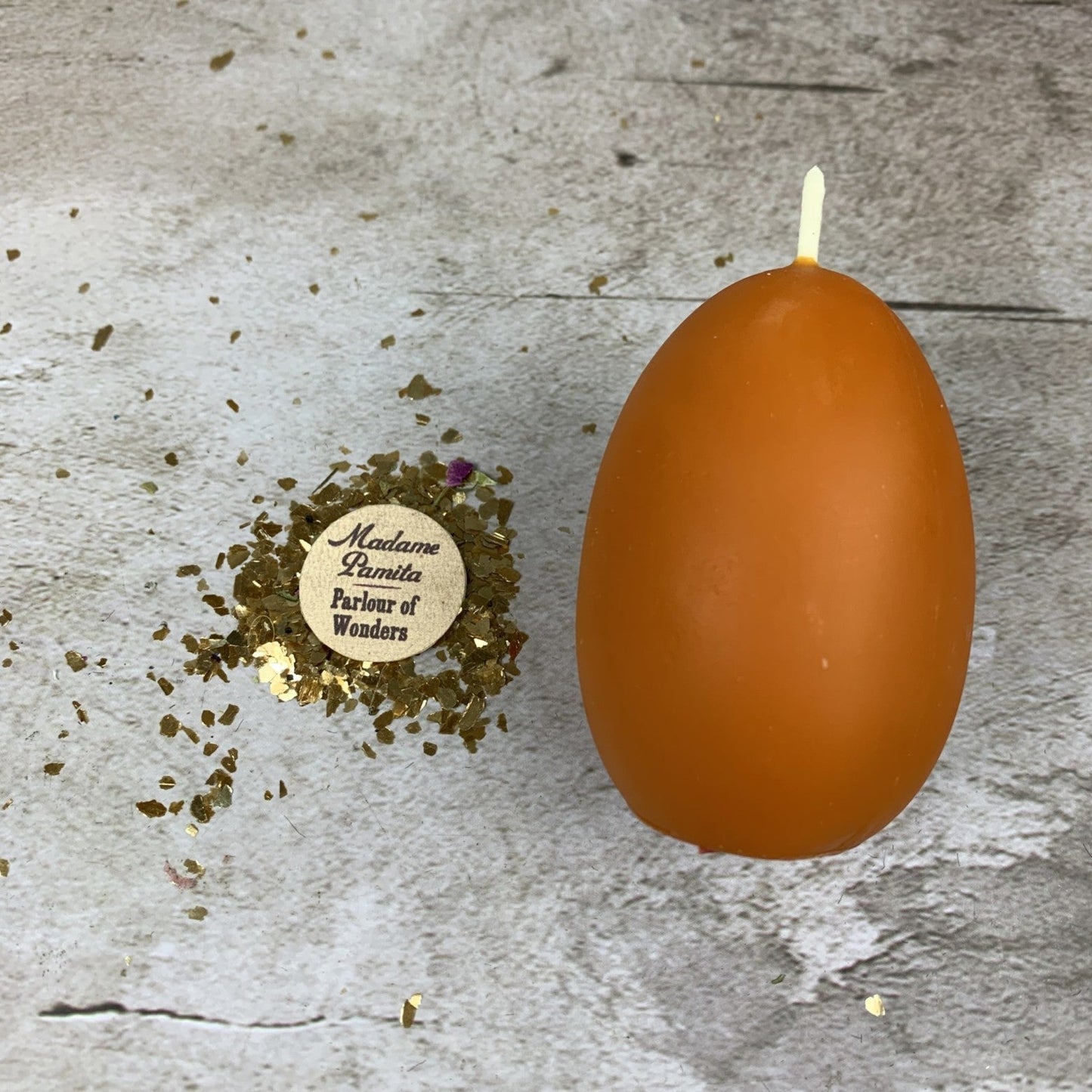 Beeswax Egg Talisman Spell Candle - New Beginnings & Fertility Magic