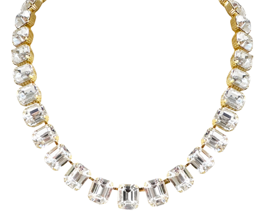 Cara Crystal Square Cut Necklace