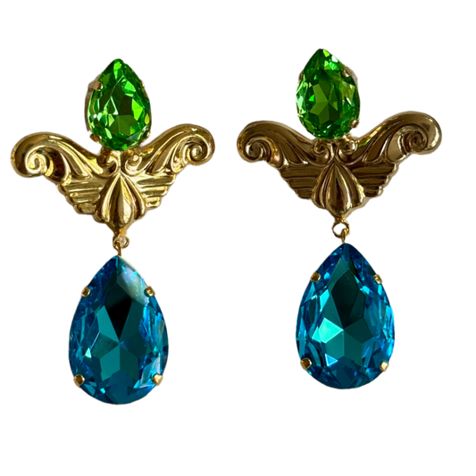 Juliette Aqua Earrings