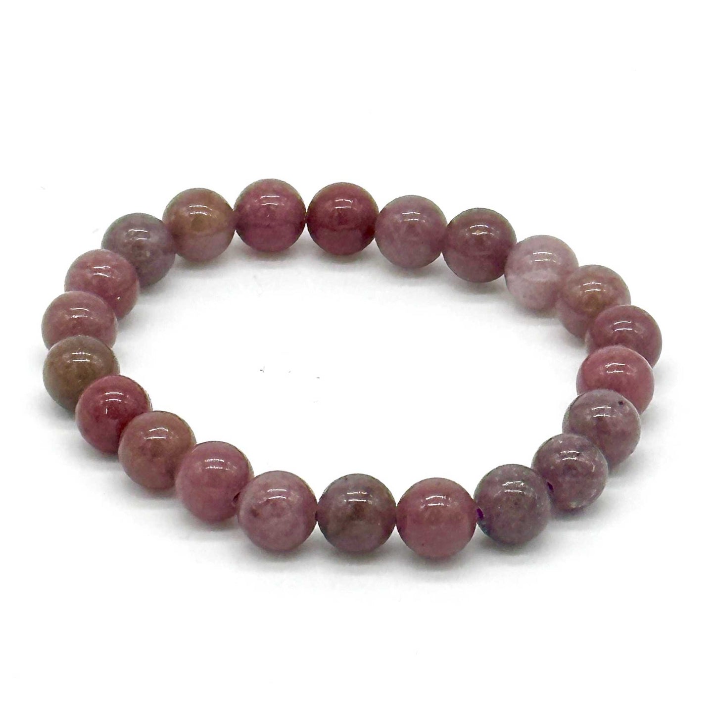 Purple Aventurine Natural Crystal Round Bead Stretch Bracelet
