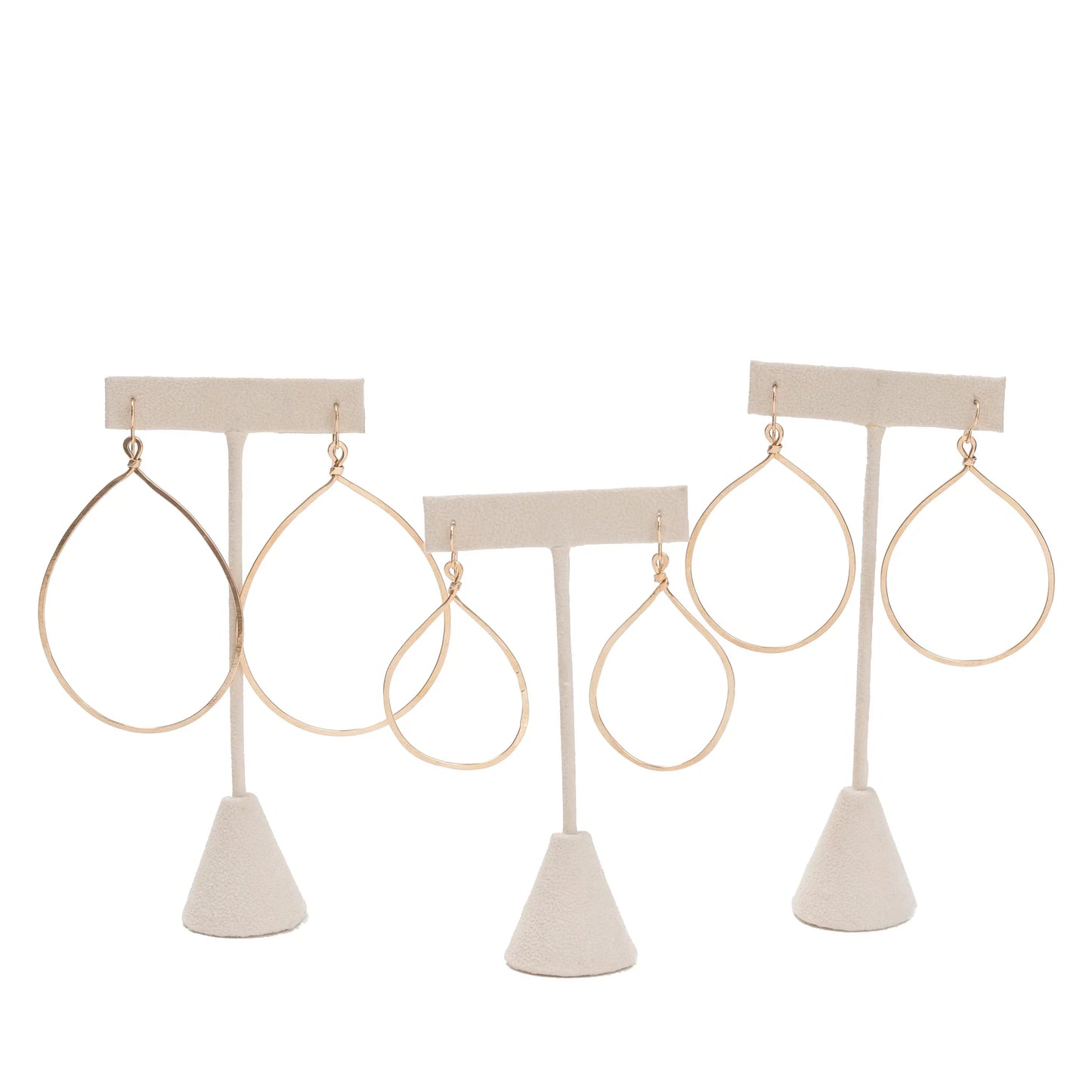 Hand-Forged Hammered Hoop Earrings