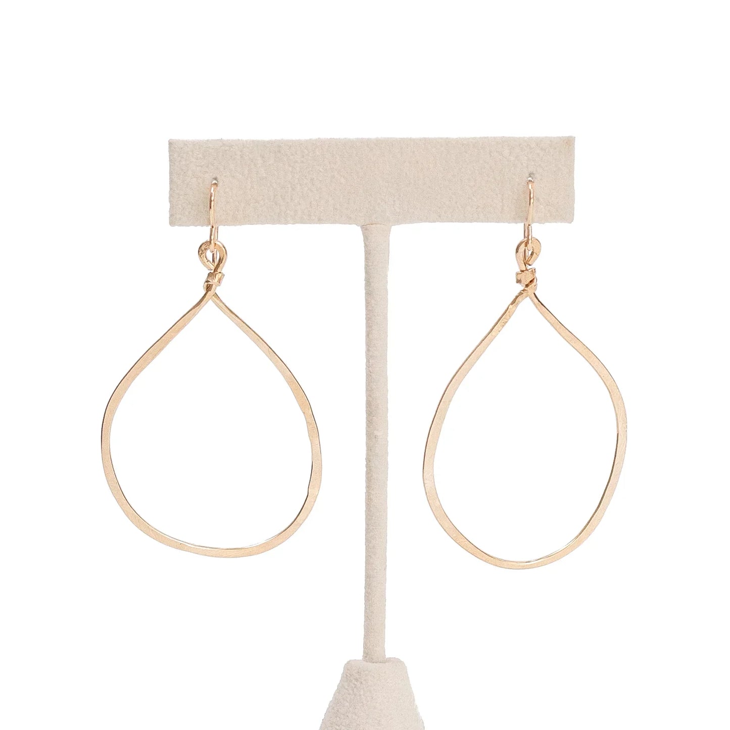 Hand-Forged Hammered Hoop Earrings