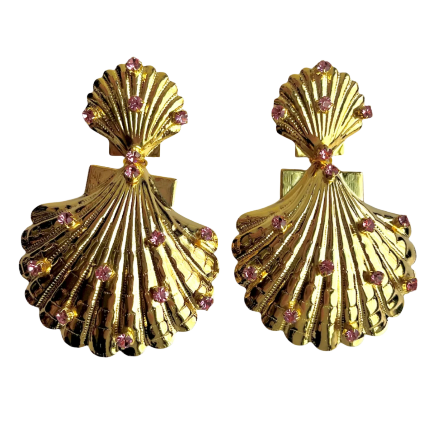 Gigi Pink Shell Earrings
