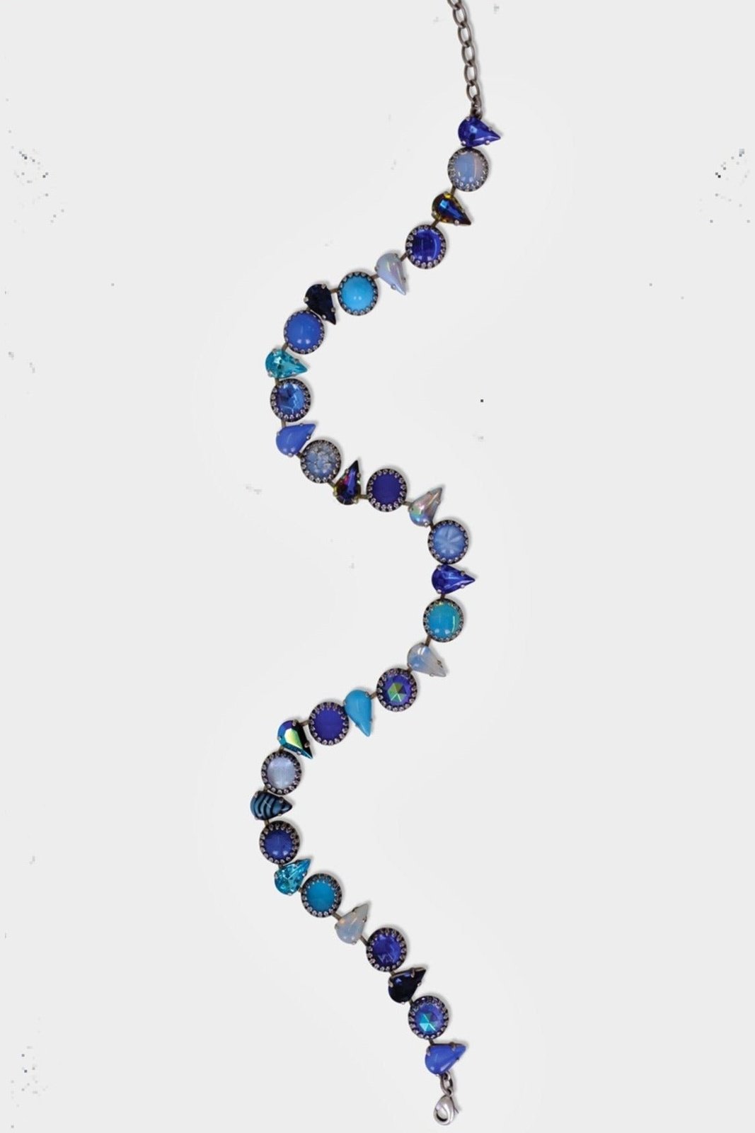 Layering Choker in Ocean (Silver)
