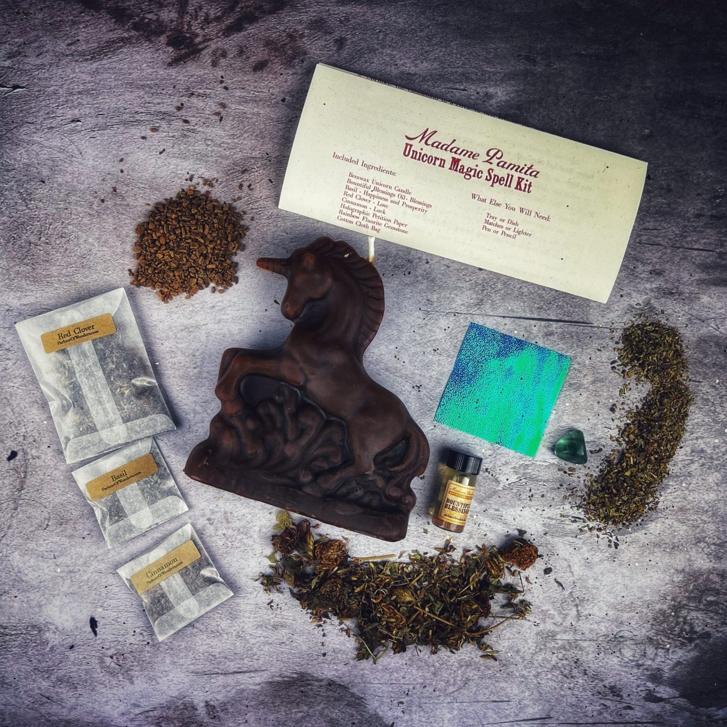 Unicorn Magic Candle Spell Kit - Manifestation & Wishes