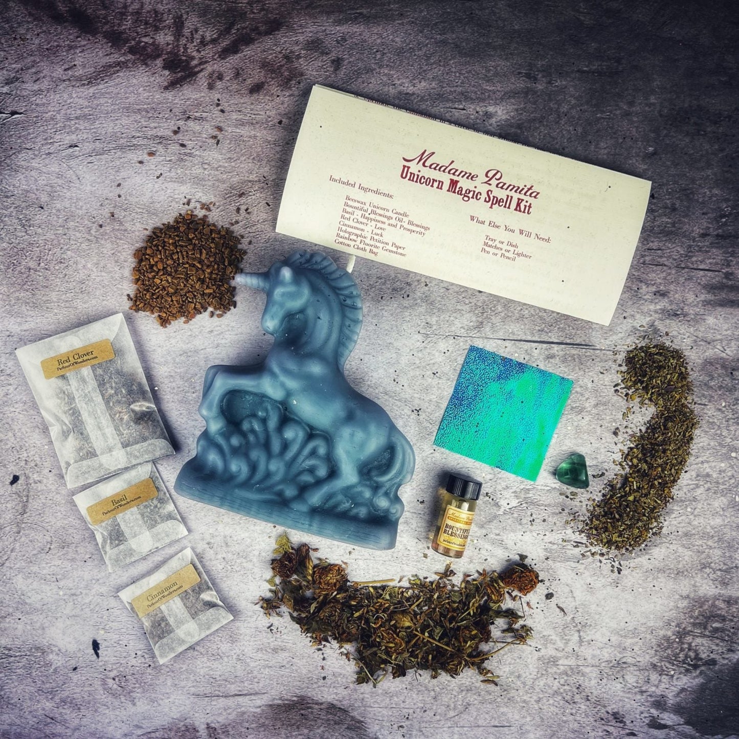 Unicorn Magic Candle Spell Kit - Manifestation & Wishes