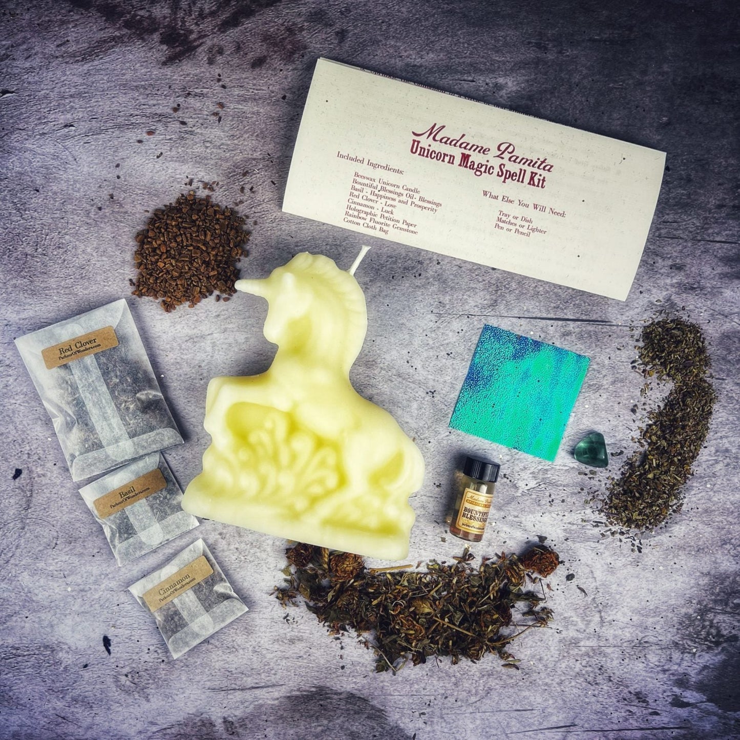 Unicorn Magic Candle Spell Kit - Manifestation & Wishes