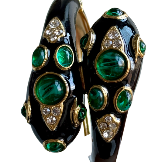 Black Double Headed Snake Bracelet