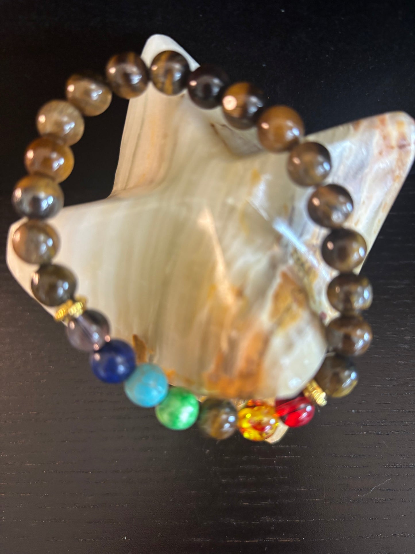 Chakra Healing Tiger Eye Bead Bracelet – Unisex Energy Balance Jewelry