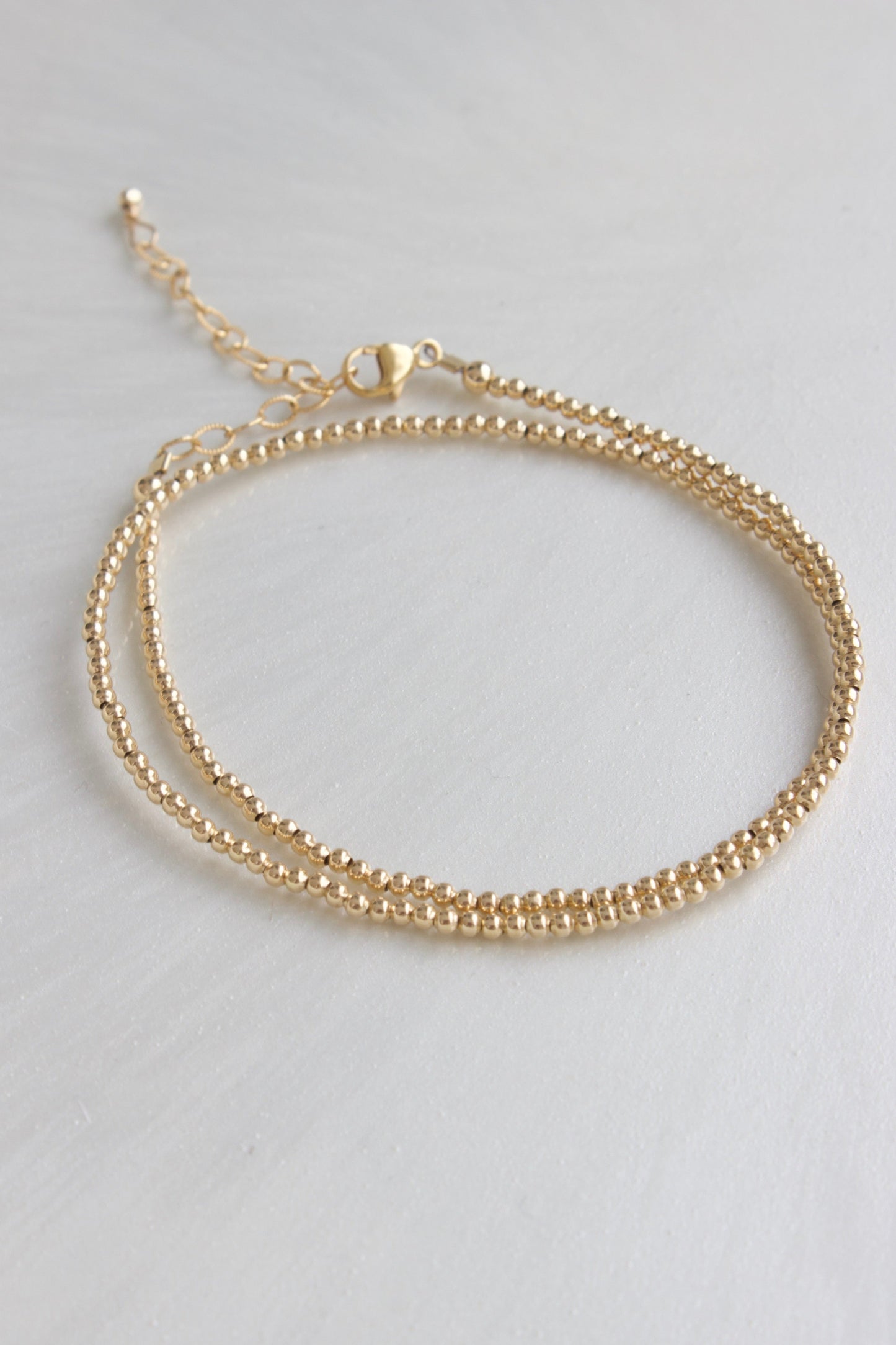 GOLD FILLED DOUBLE WRAP BRACELET