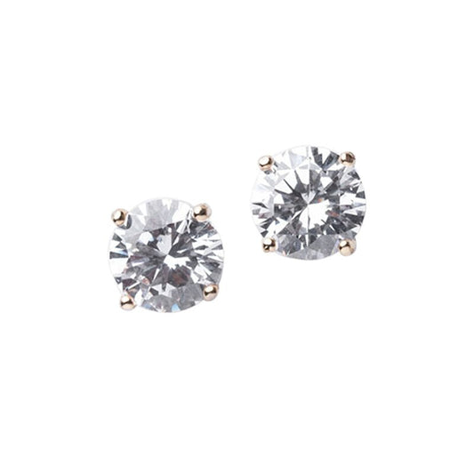 Luxe Round Stud Yellow Gold Setting