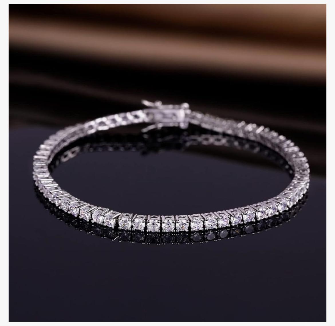 3.00 CTW AGI Certified Lab-Grown Diamond Tennis Bracelet in 14K Yellow or White Gold – G/VS Clarity