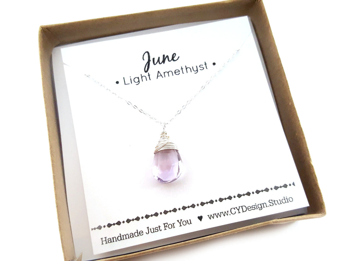 June Birthstone Necklace