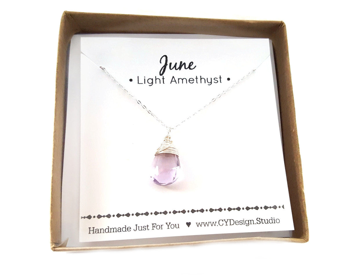 June Birthstone Necklace